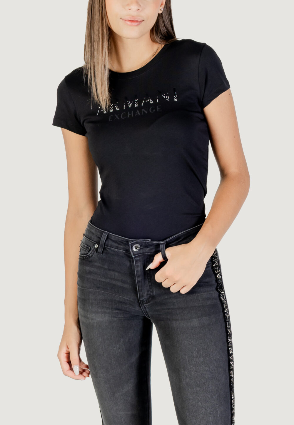 T-shirt Armani Exchange  Nero - Foto 1