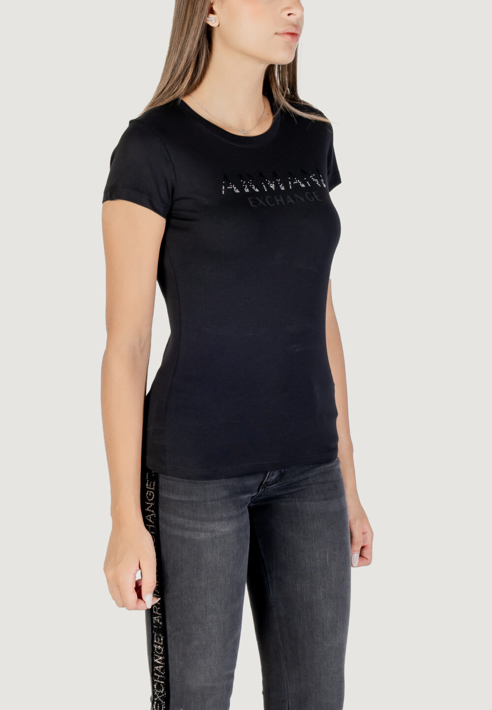 T-shirt Armani Exchange  Nero - Foto 3