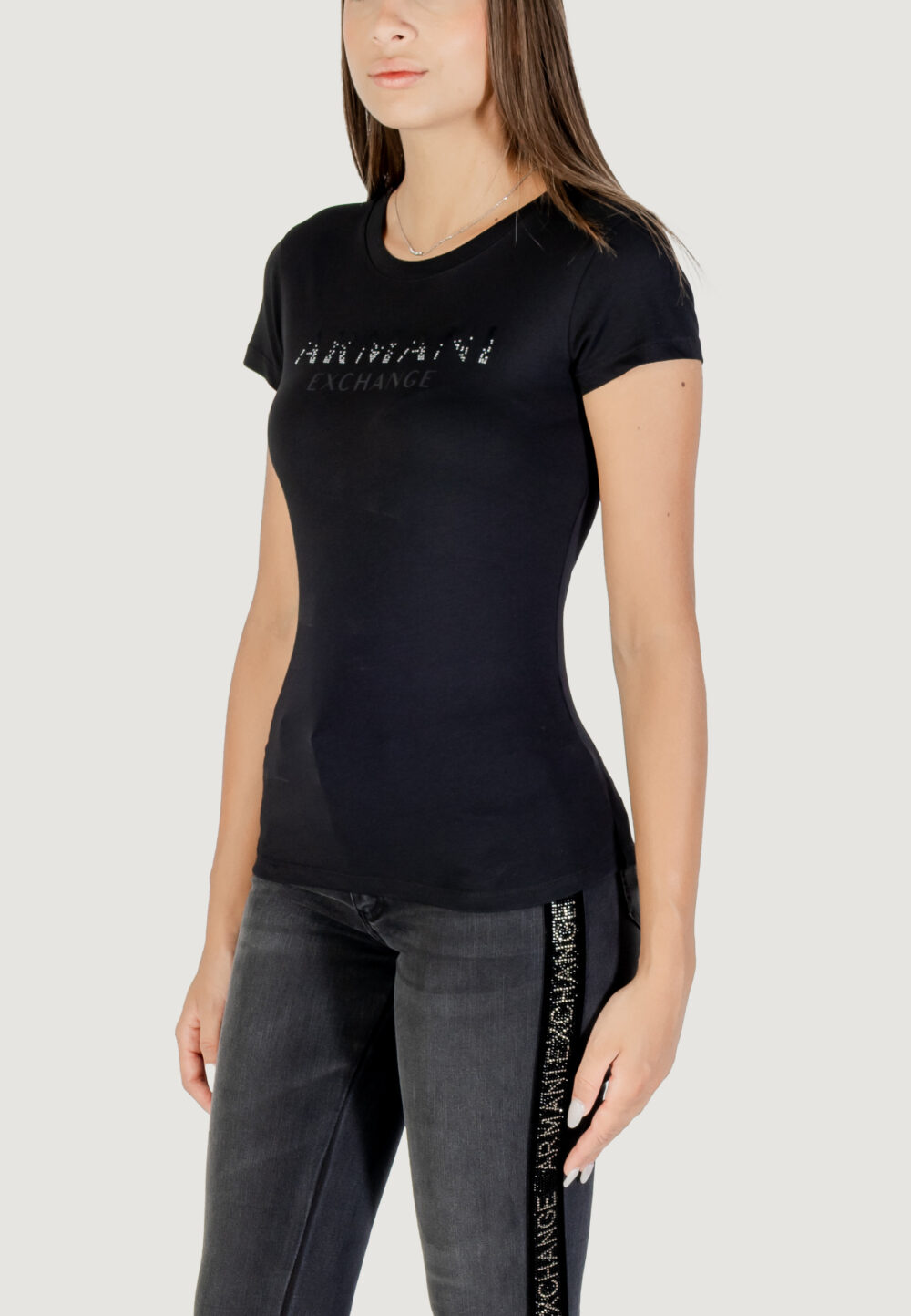 T-shirt Armani Exchange  Nero - Foto 5