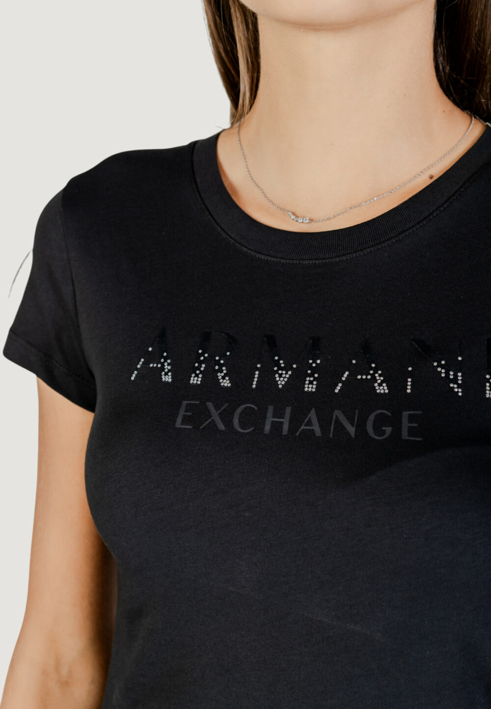 T-shirt Armani Exchange  Nero - Foto 4