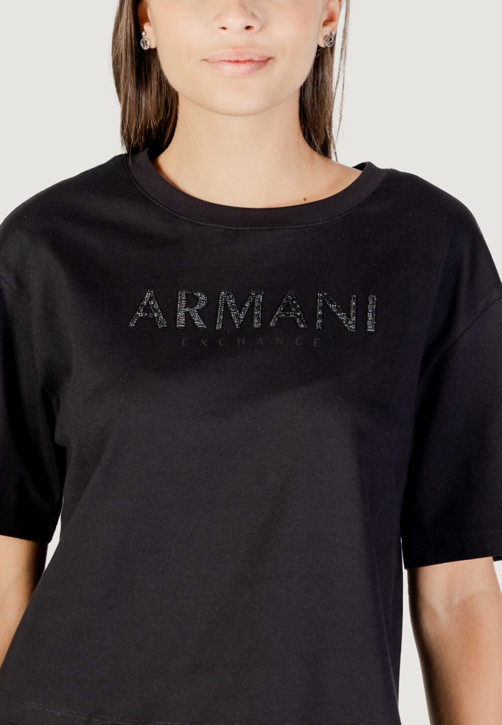 T-shirt Armani Exchange  Nero - Foto 2
