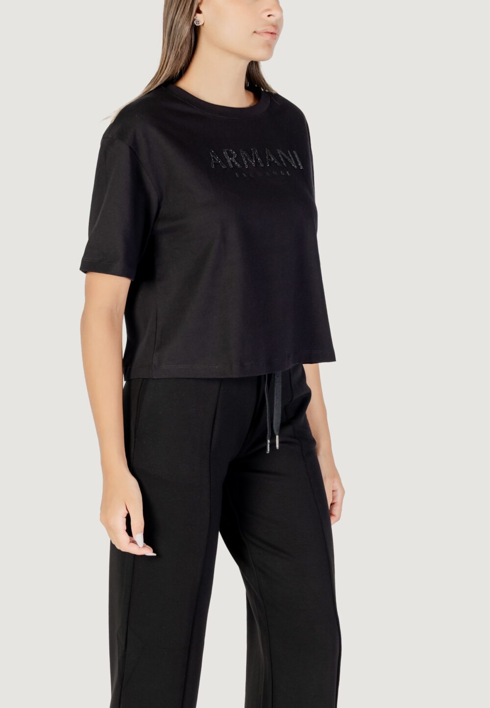 T-shirt Armani Exchange  Nero - Foto 3