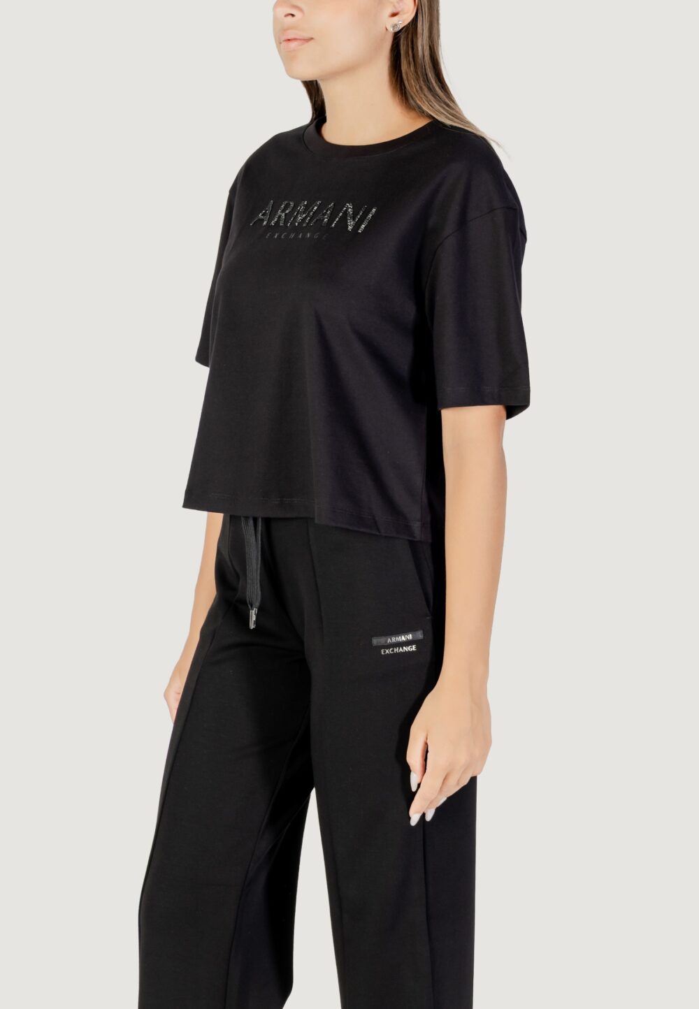 T-shirt Armani Exchange  Nero - Foto 4