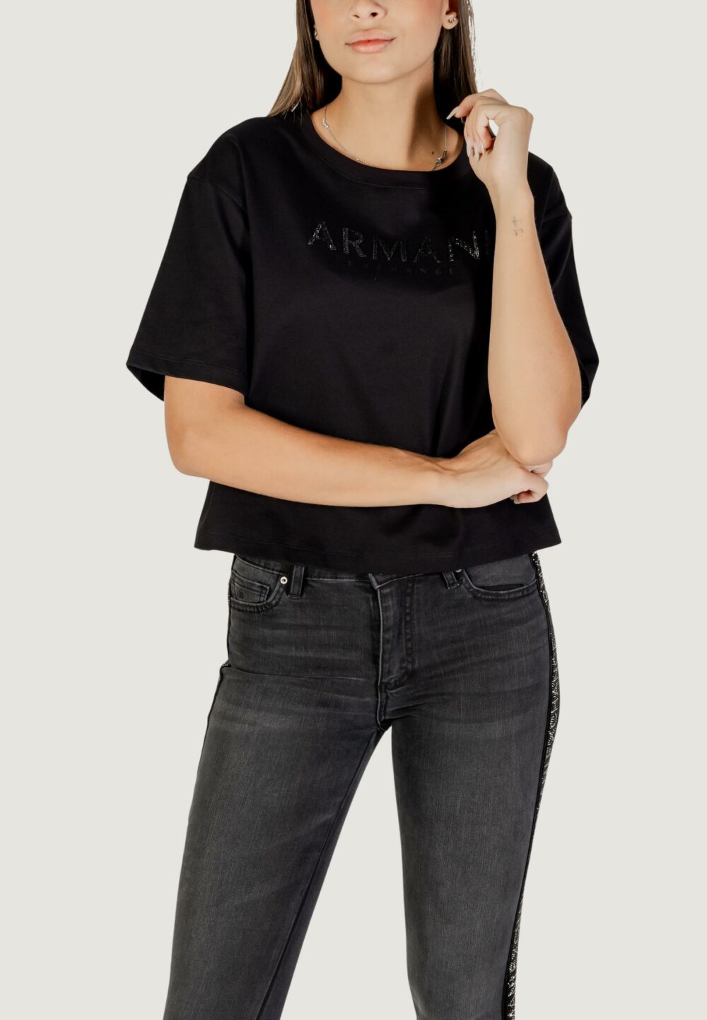 T-shirt Armani Exchange  Nero - Foto 1