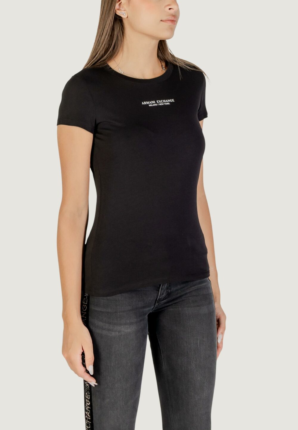 T-shirt Armani Exchange  Nero - Foto 4