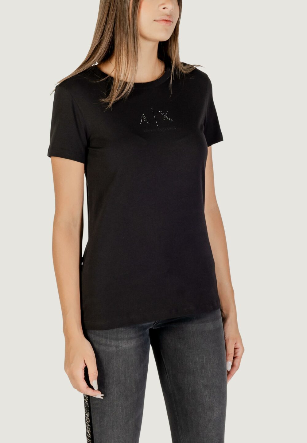 T-shirt Armani Exchange  Nero - Foto 2