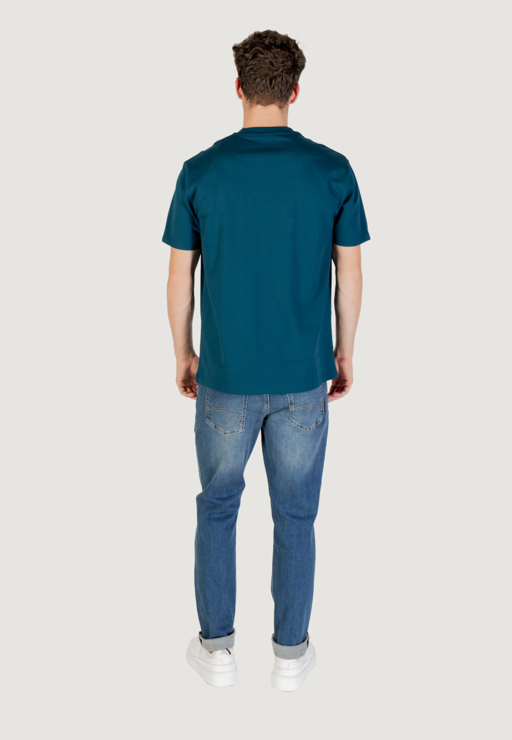 T-shirt Armani Exchange  Petrolio - Foto 5