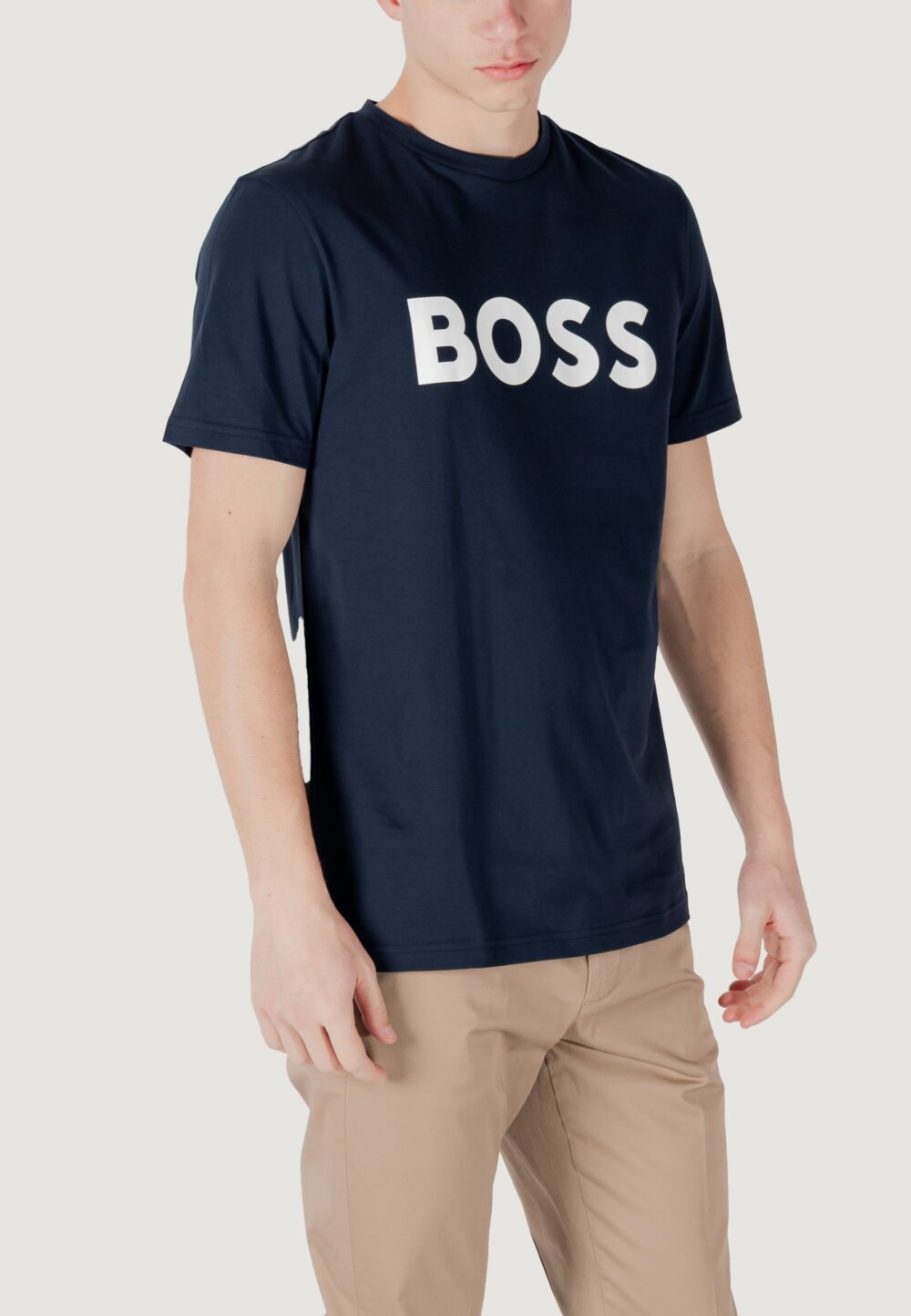 T-shirt Boss THINKING 1 Blue scuro - Foto 1