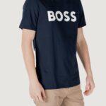 T-shirt Boss THINKING 1 Blue scuro - Foto 1