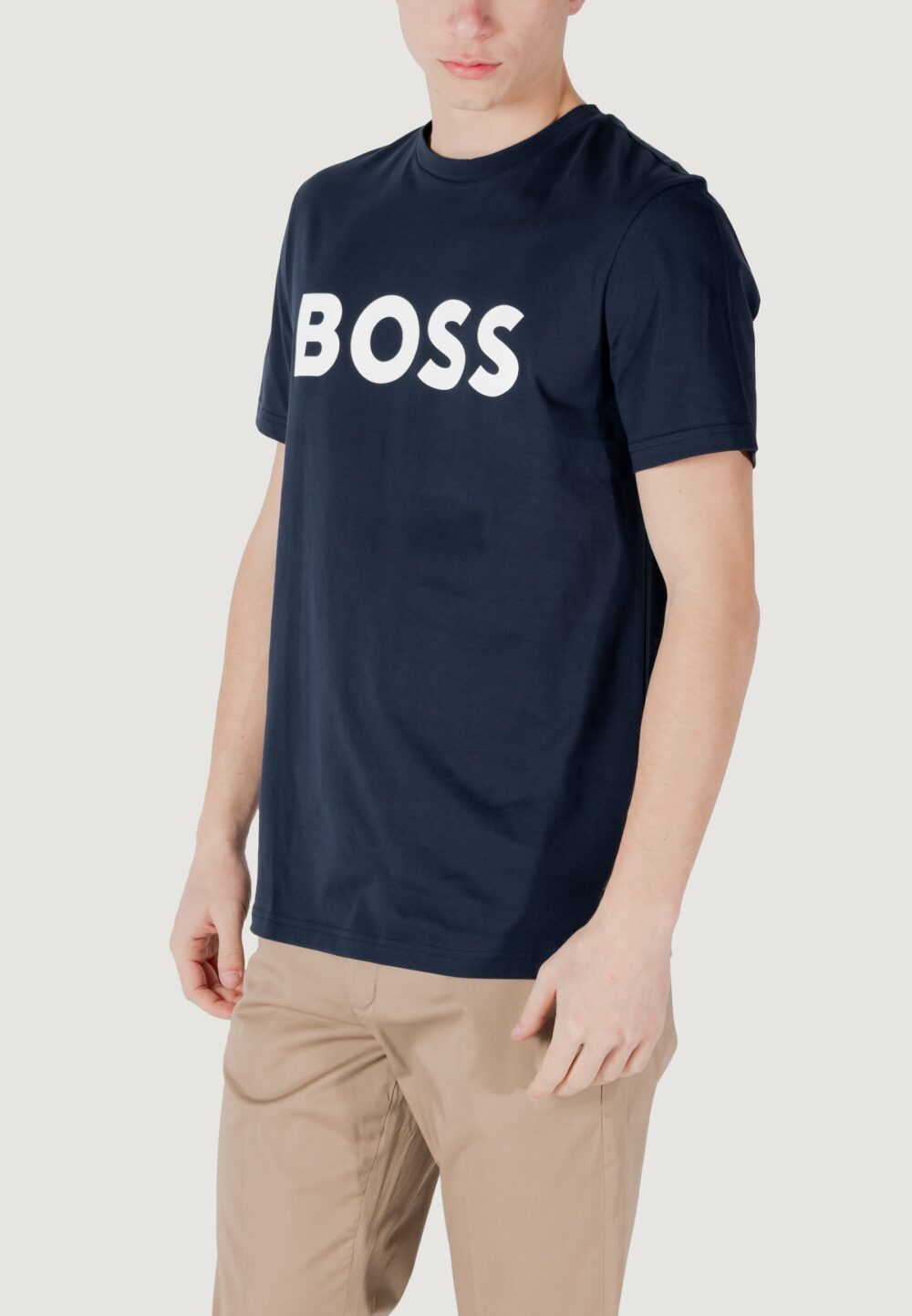 T-shirt Boss THINKING 1 Blue scuro - Foto 4