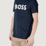 T-shirt Boss THINKING 1 Blue scuro - Foto 4