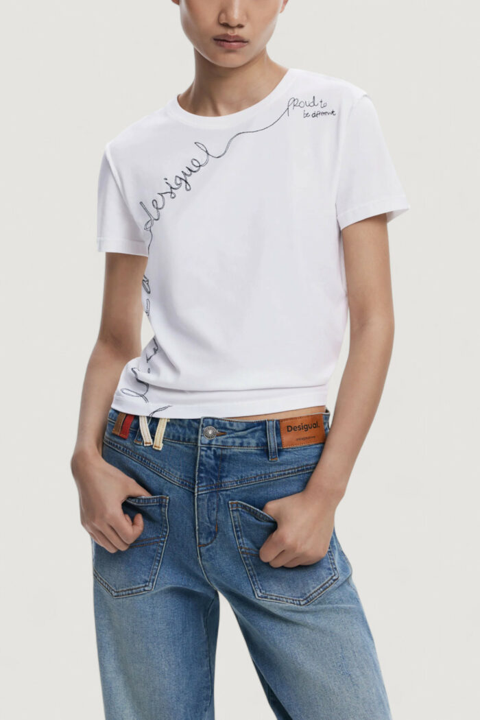 T-shirt Desigual TS_CHARLY Bianco