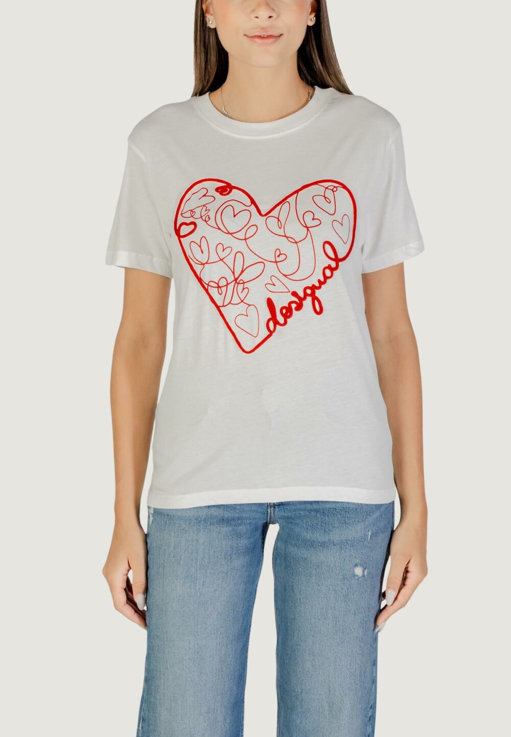 T-shirt Desigual TS_ROMA Bianco - Foto 2