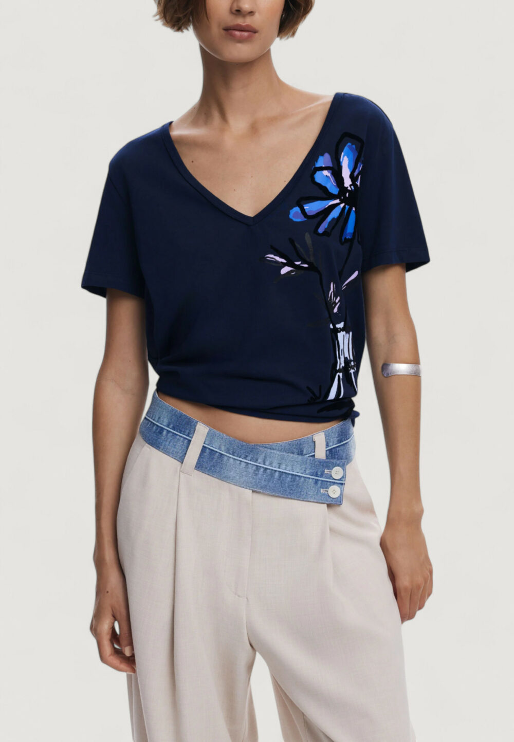 T-shirt Desigual TS_DUMAS Blu - Foto 1