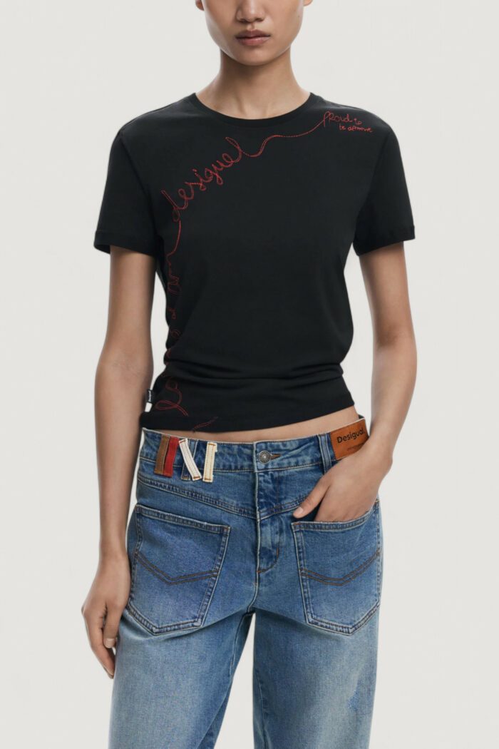 T-shirt Desigual TS_CHARLY Nero