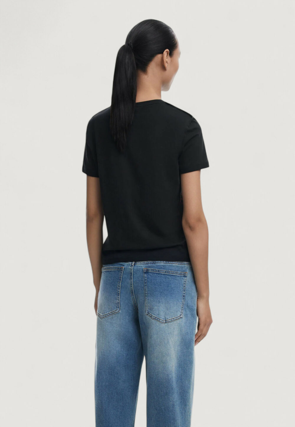 T-shirt Desigual TS_CHARLY Nero - Foto 4