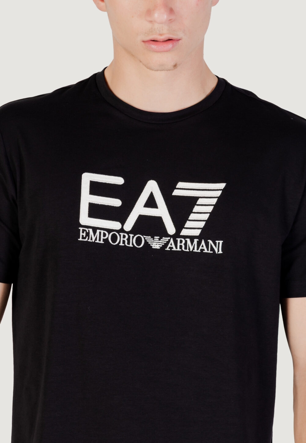 T-shirt EA7  Nero - Beige - Foto 2