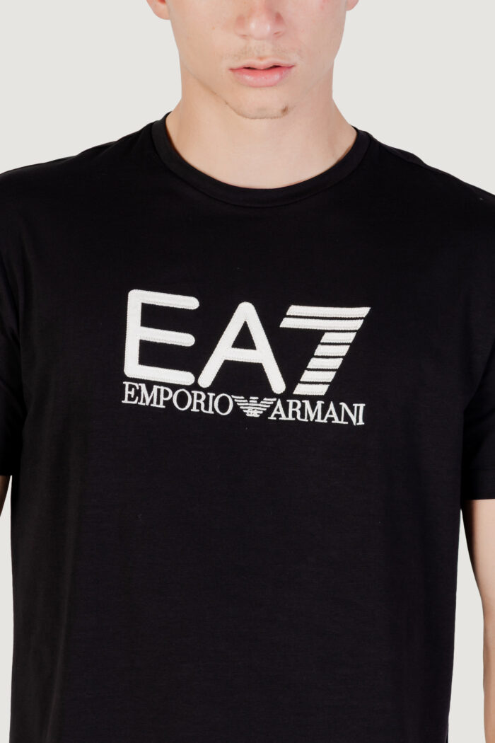 T-shirt Ea7  Nero – Beige