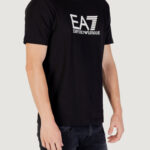 T-shirt EA7  Nero - Beige - Foto 3