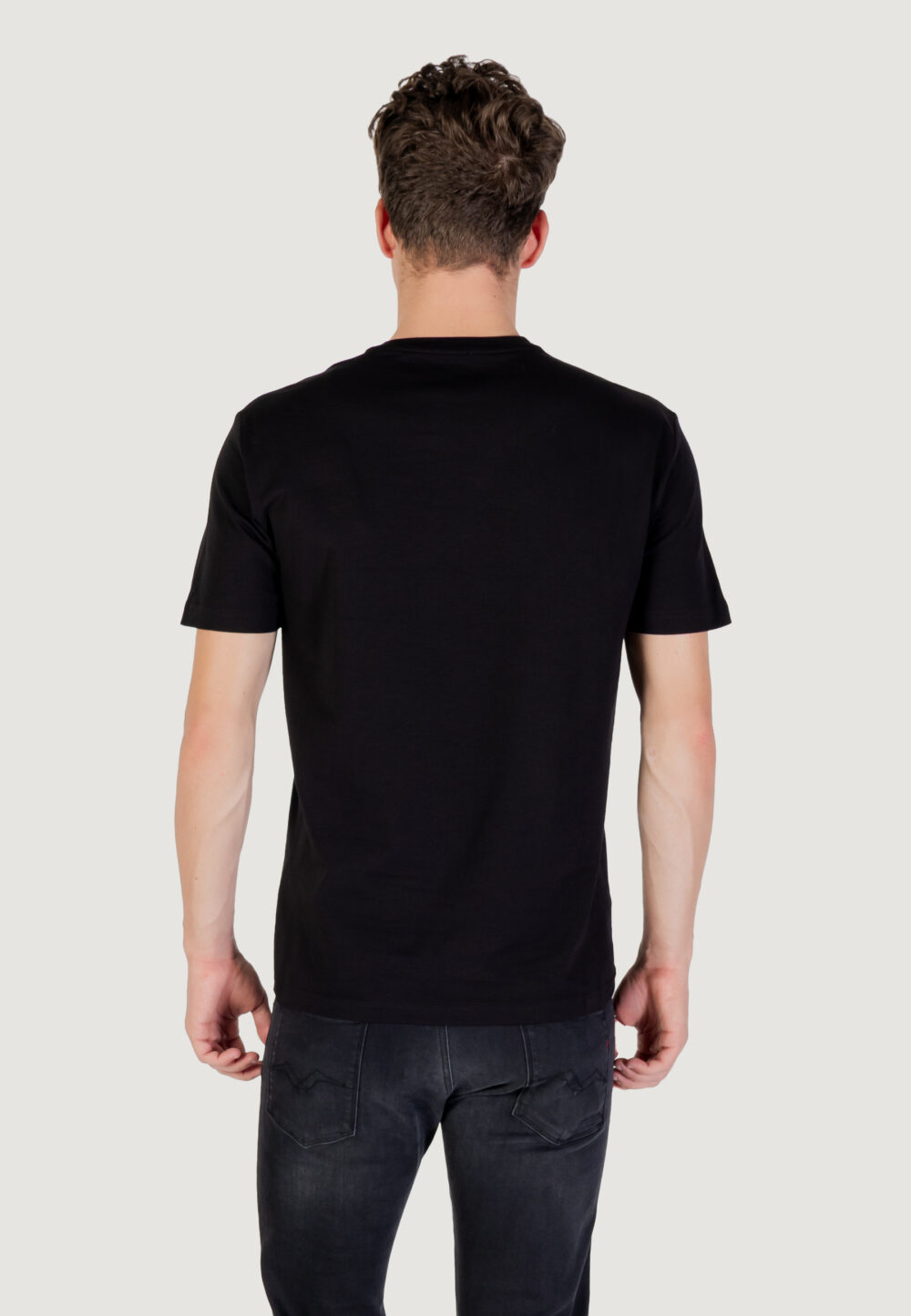 T-shirt EA7  Nero - Beige - Foto 5