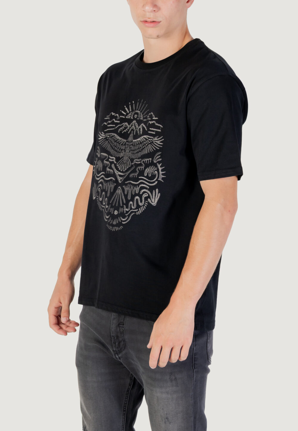 T-shirt Gianni Lupo  Nero - Foto 2
