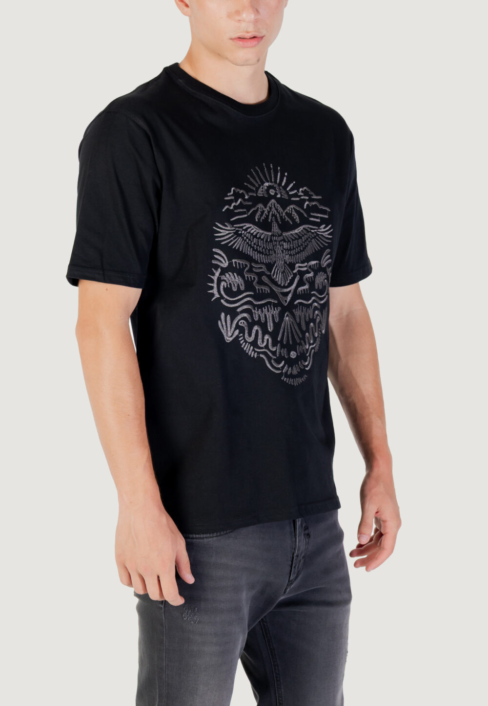 T-shirt Gianni Lupo  Nero - Foto 3