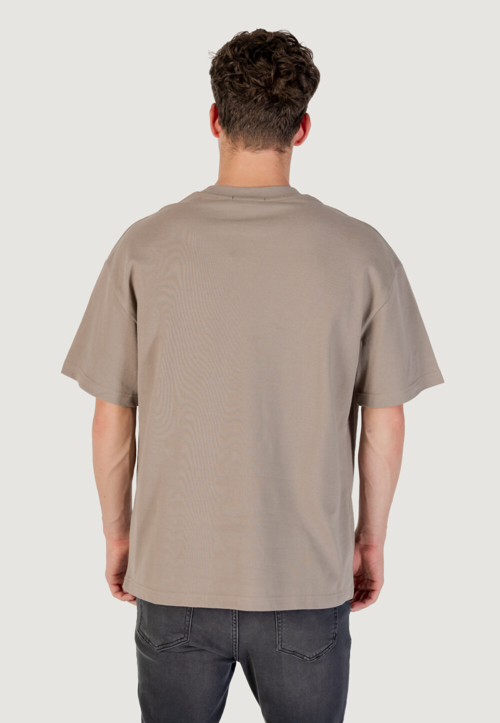 T-shirt Gianni Lupo  Taupe - Foto 4