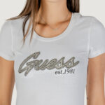 T-shirt Guess SS LOGO HOT FIX TEE Bianco - Foto 2