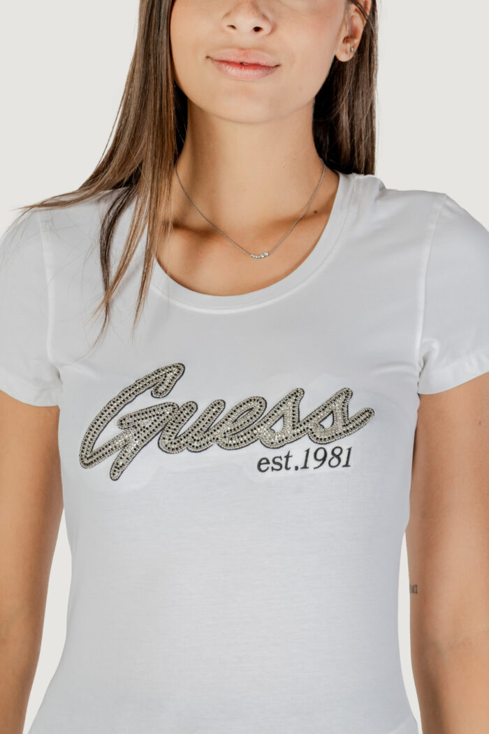 T-shirt Guess SS LOGO HOT FIX TEE Bianco – W5YI16 J1314