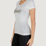 T-shirt Guess SS LOGO HOT FIX TEE Bianco - Foto 4