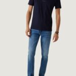 T-shirt Guess AIDY CN SS TEE Blu - Foto 2