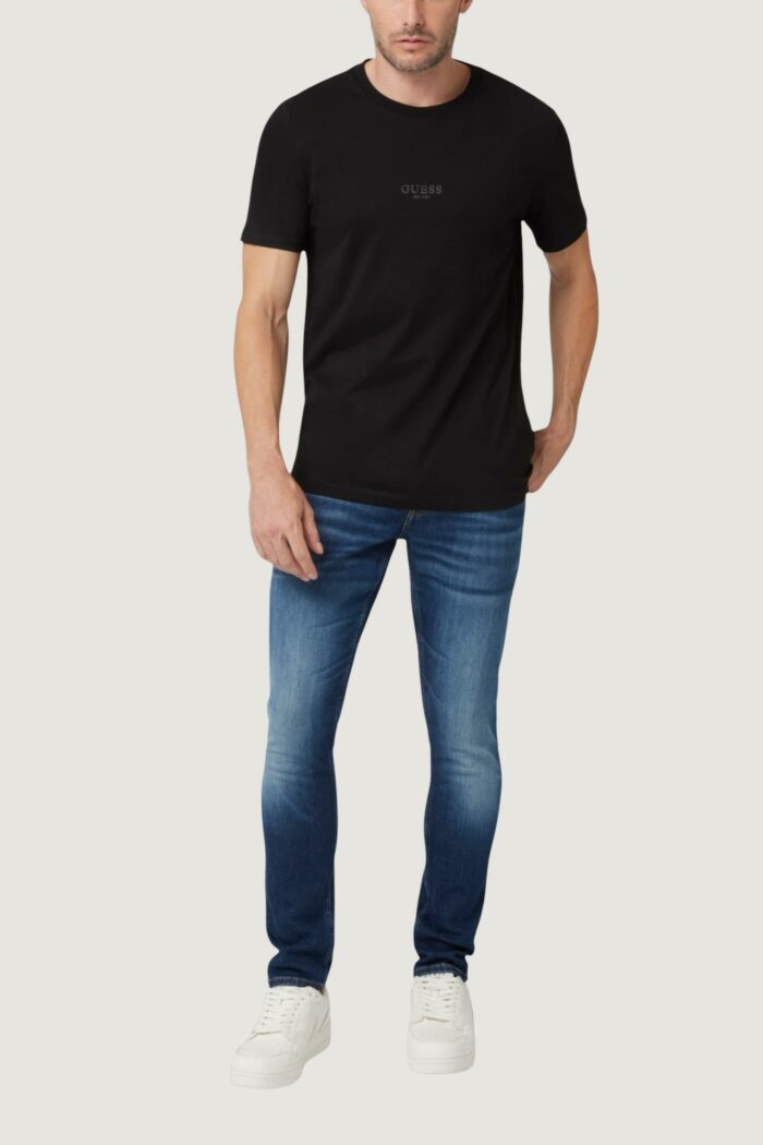 T-shirt Guess AIDY CN SS TEE Nero