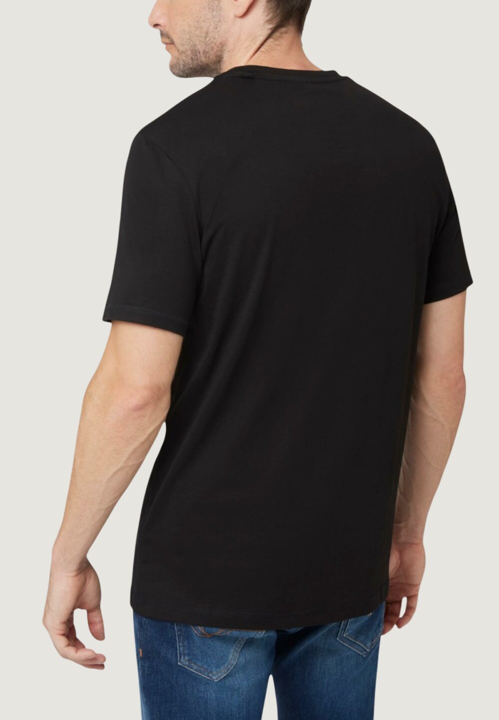 T-shirt Guess AIDY CN SS TEE Nero - Foto 3