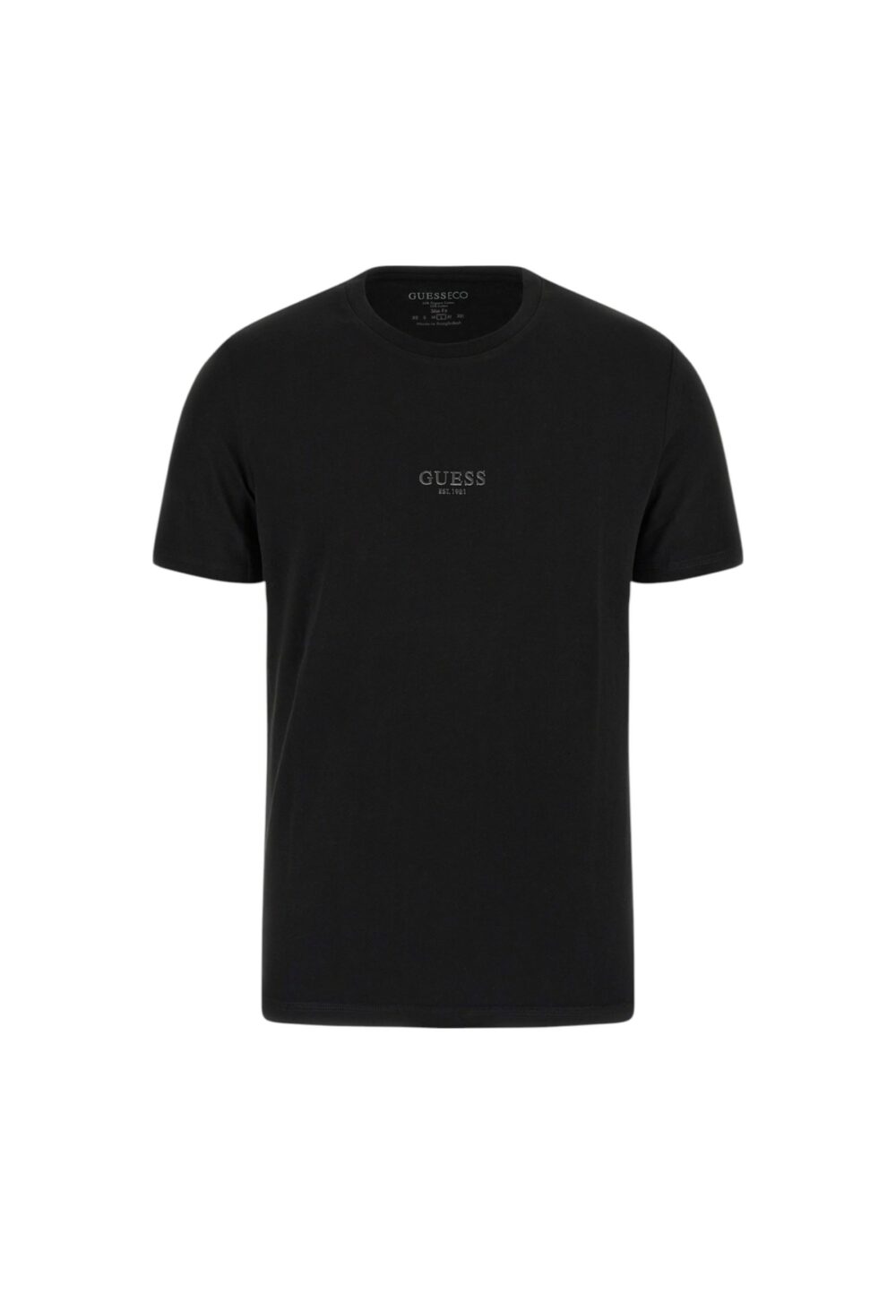 T-shirt Guess AIDY CN SS TEE Nero - Foto 5