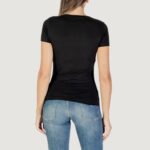 T-shirt Guess CN SS TRIANGLE PALM PRINT Nero - Foto 5