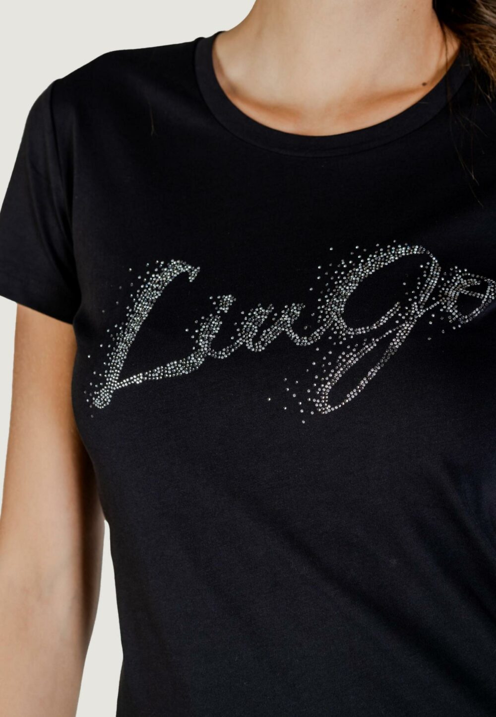 T-shirt Liu-Jo ECS T-SHIRT MODA M/C Nero - Foto 5
