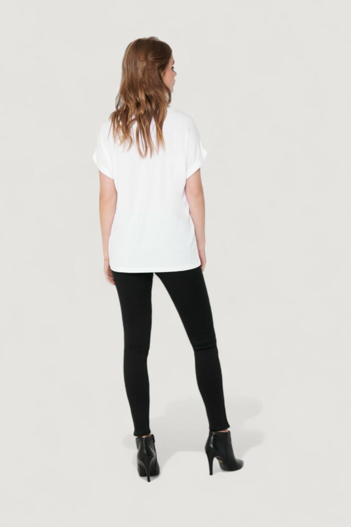 T-shirt Only ONLMOSTER S/S O-NECK TOP NOOS JRS Bianco