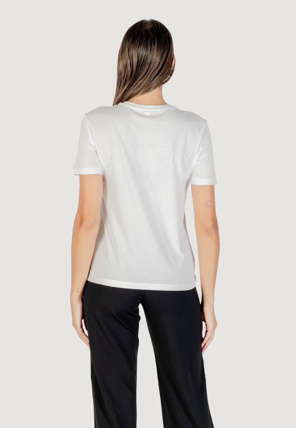 T-shirt Only ONLTERESA LIFE REG S/S TEDDY TOP CS JRS Bianco - Foto 4