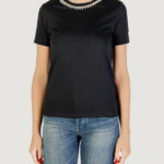 T-shirt Only Onljolly Life S/S Reg Pearl Top Jrs Nero - Foto 1