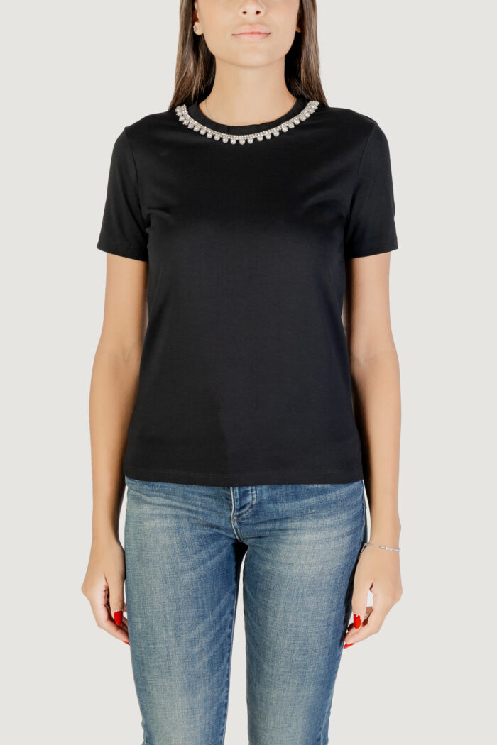 T-shirt Only Onljolly Life S/S Reg Pearl Top Jrs Nero – 15356167