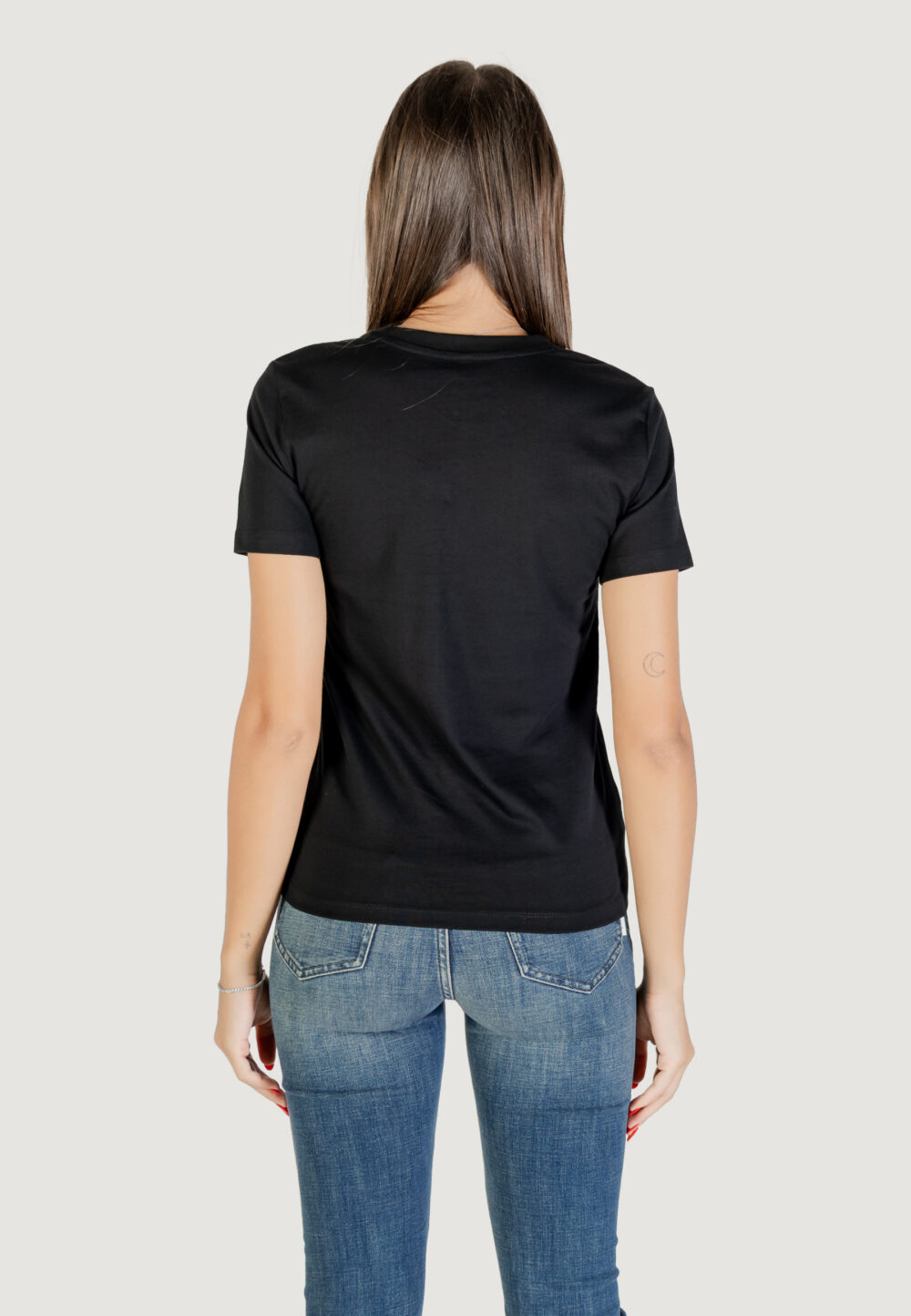 T-shirt Only Onljolly Life S/S Reg Pearl Top Jrs Nero - Foto 4