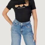 T-shirt Only ONLTERESA LIFE REG S/S TEDDY TOP CS JRS Nero - Foto 1