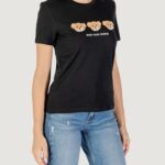 T-shirt Only ONLTERESA LIFE REG S/S TEDDY TOP CS JRS Nero - Foto 3