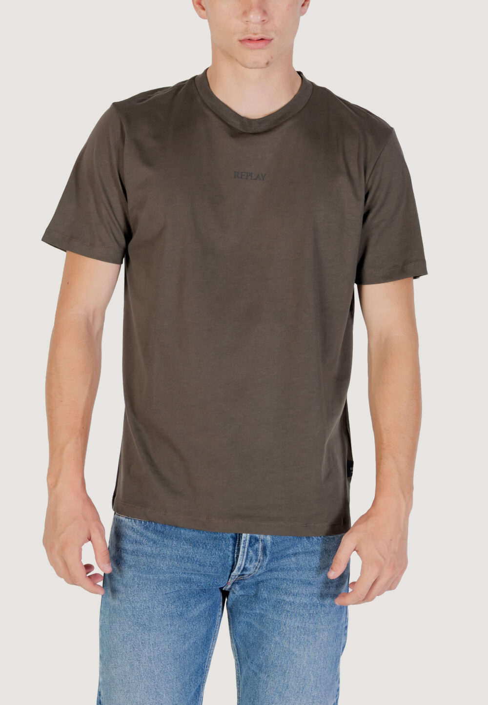 T-shirt Replay  Verde Oliva - Foto 1
