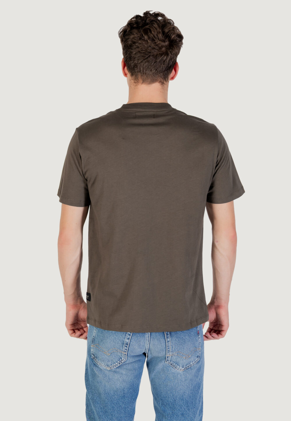 T-shirt Replay  Verde Oliva - Foto 4