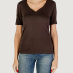 T-shirt Street One  Marrone - Foto 1