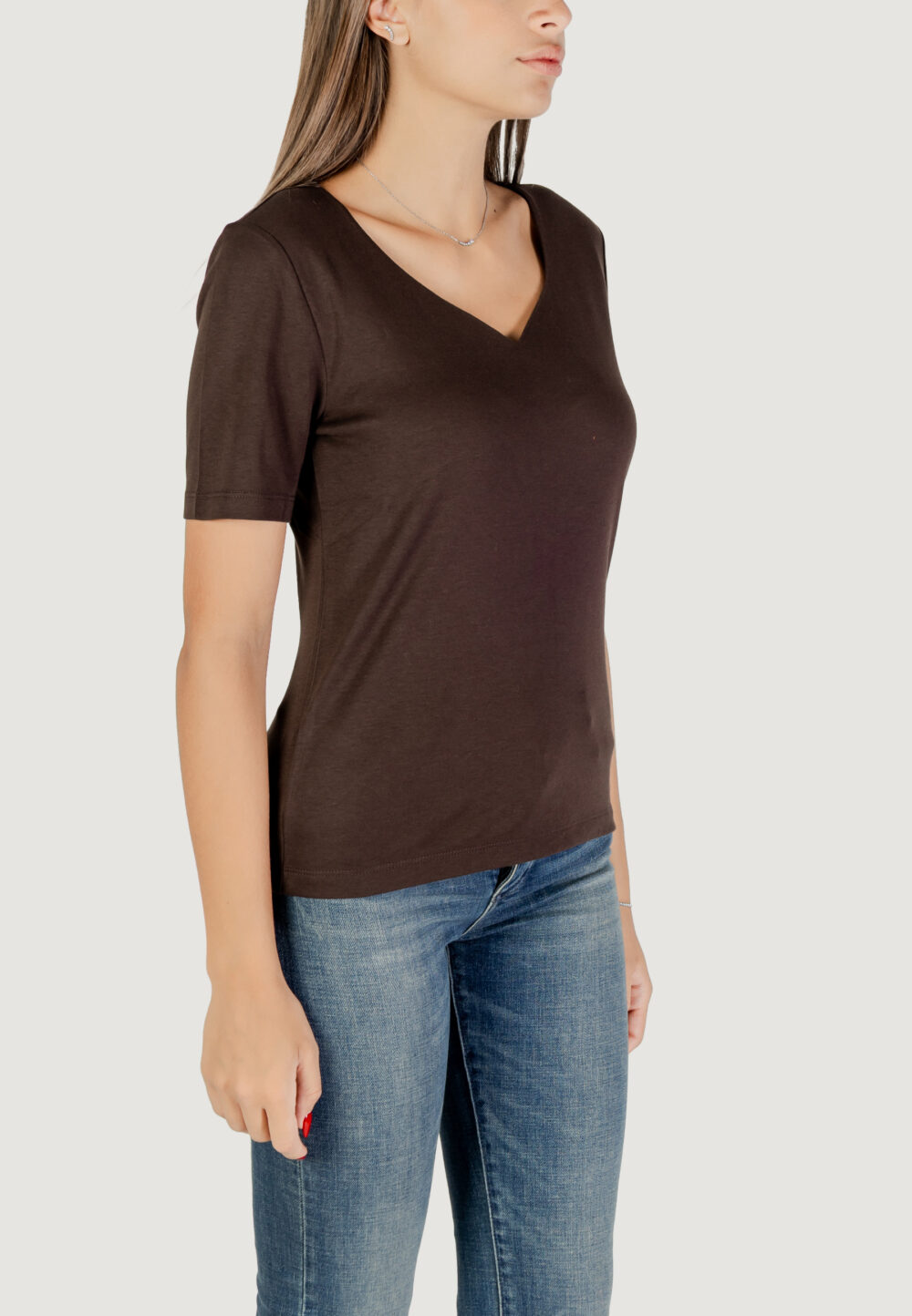 T-shirt Street One  Marrone - Foto 3