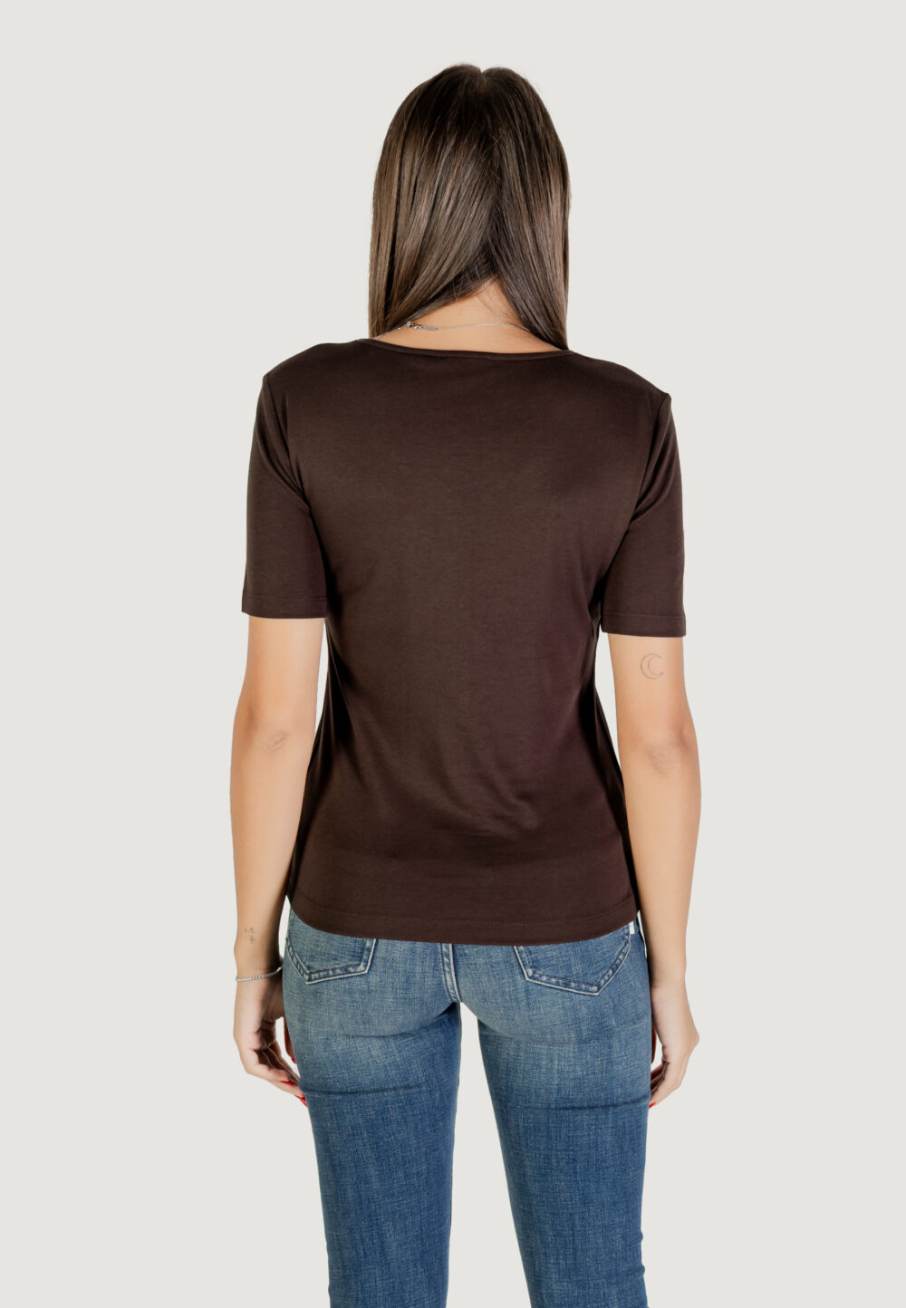 T-shirt Street One  Marrone - Foto 4