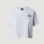 T-shirt THE NORTH FACE W SIMPLE DOME CROPPED SLIM TEE Bianco - Foto 1