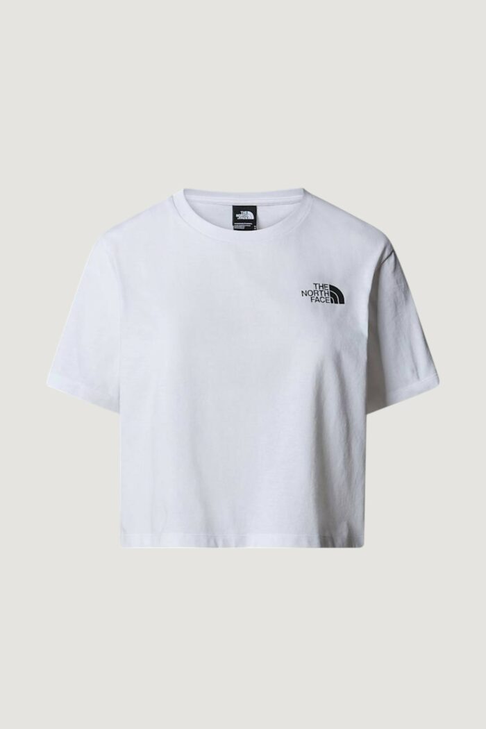 T-shirt The North Face W SIMPLE DOME CROPPED SLIM TEE Bianco – NF0A87U4